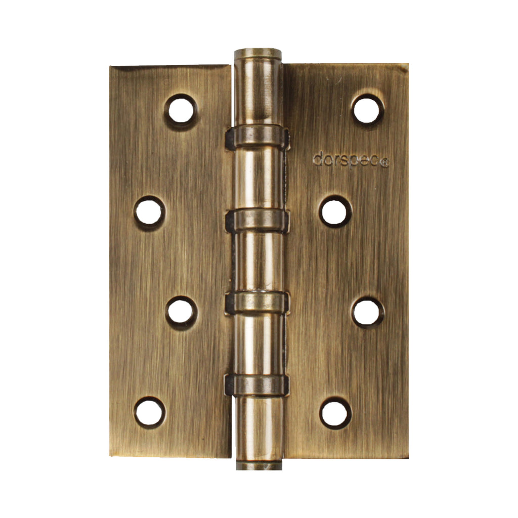 Coffee 4" (100mm) Slimline Ball Bearing Hinge on a white background