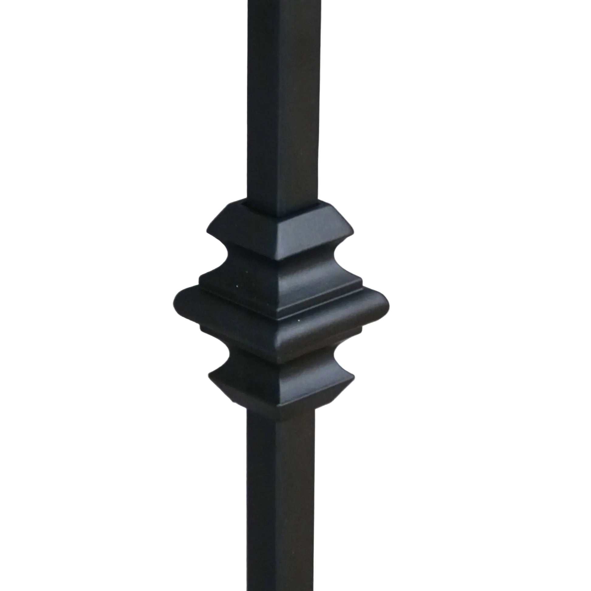 A close-up of a Black Knuckle Spindle on a white background