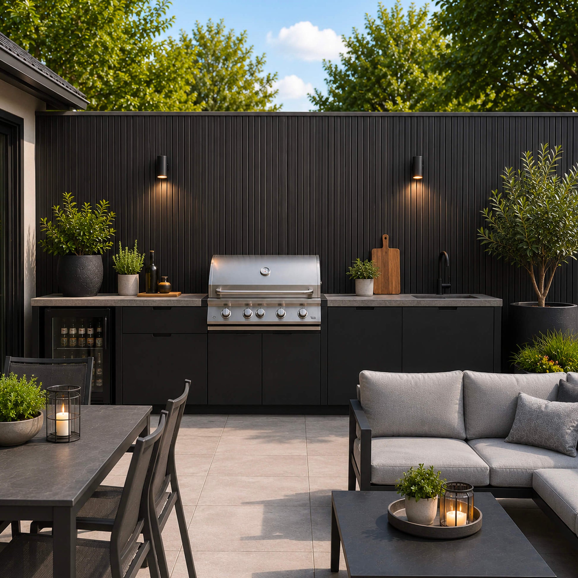 Charcoal External Slatwall Cladding