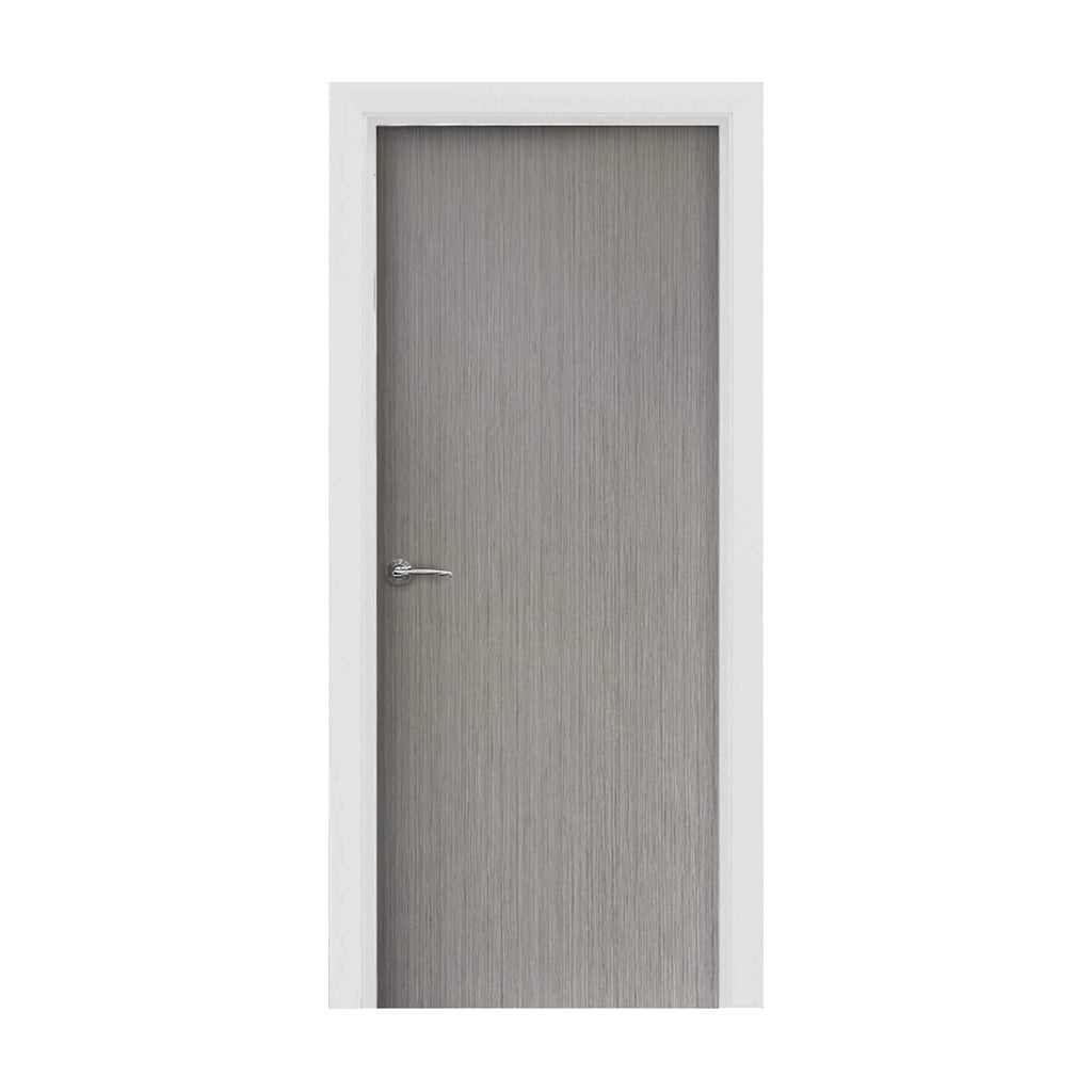 A Flush Urban Grey 35mm Internal Laminate Door on a white background.