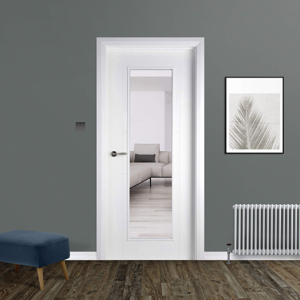 An Iseo Primer Plus 1 Lite Internal Door in a home interior setting. 