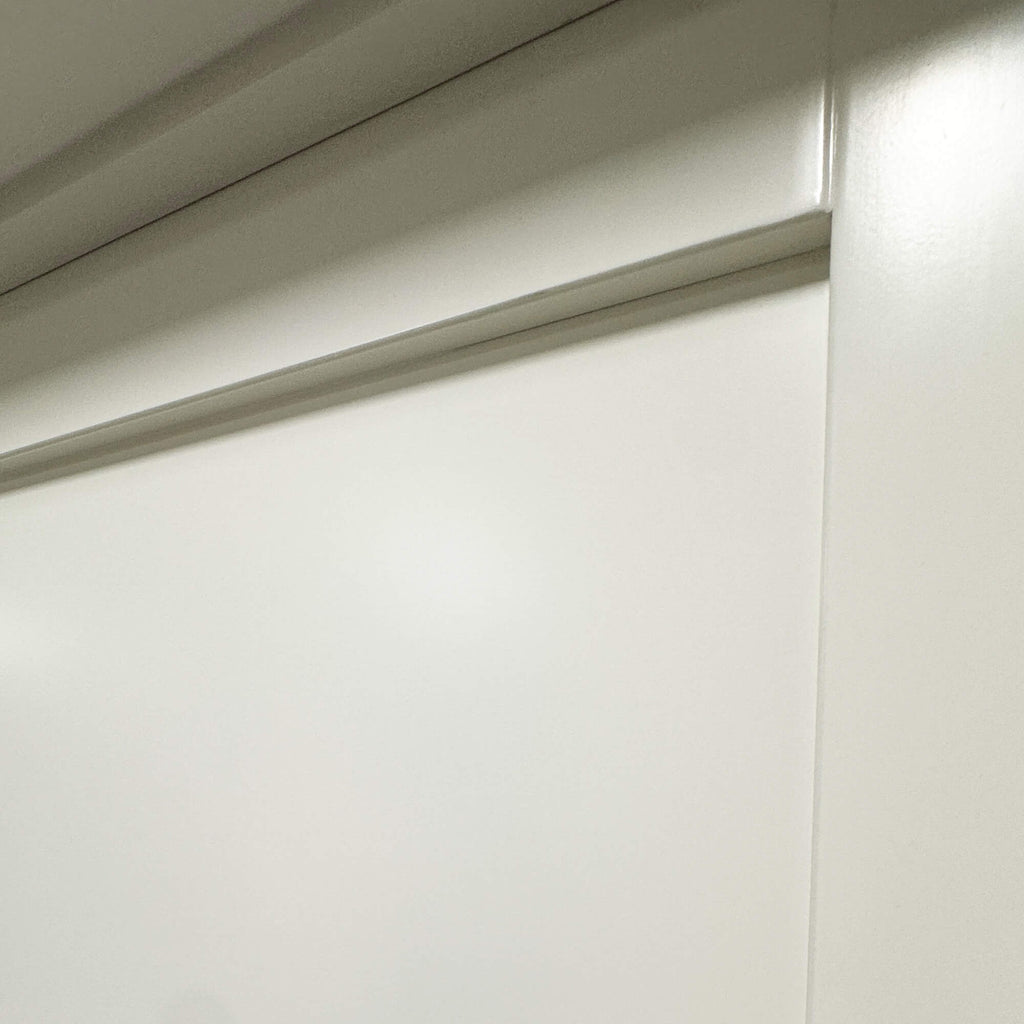 Close-up of a Kew White Primer Plus 5 Panel Interior Door.