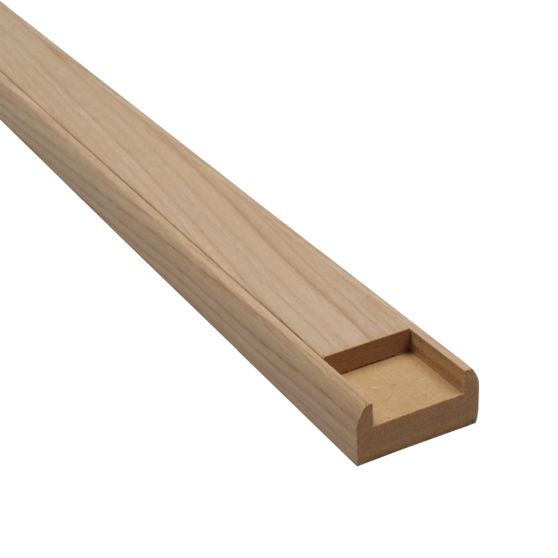 Oak Veneered (41mm Infill) Baserail on a white background
