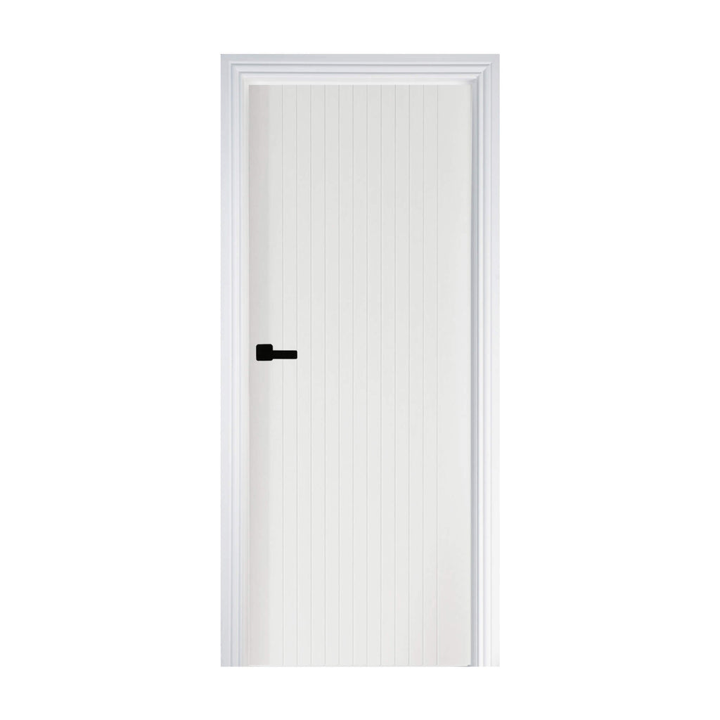 An Ottawa White Primed Door on a white background