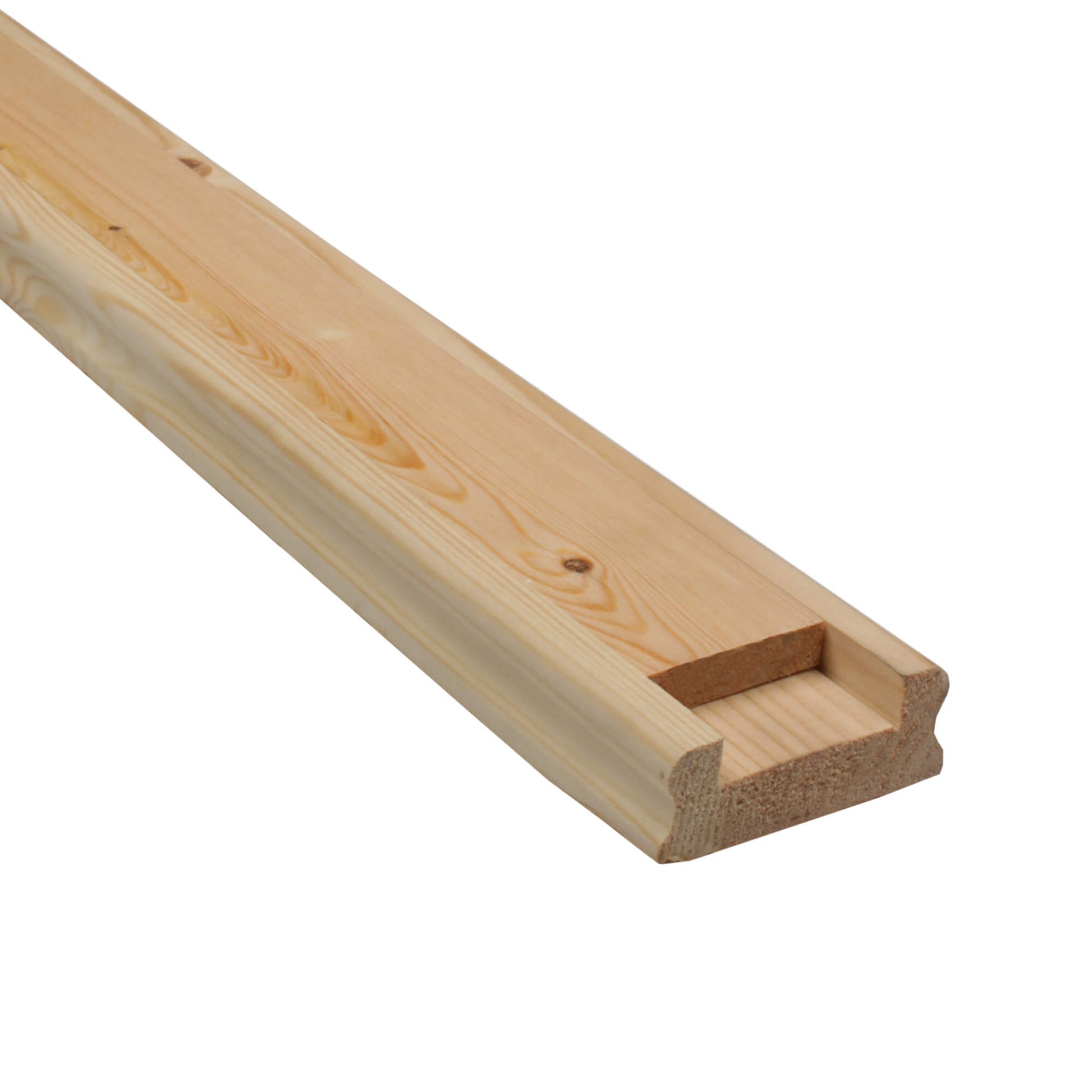 Redwood Pine Baserail on a white background