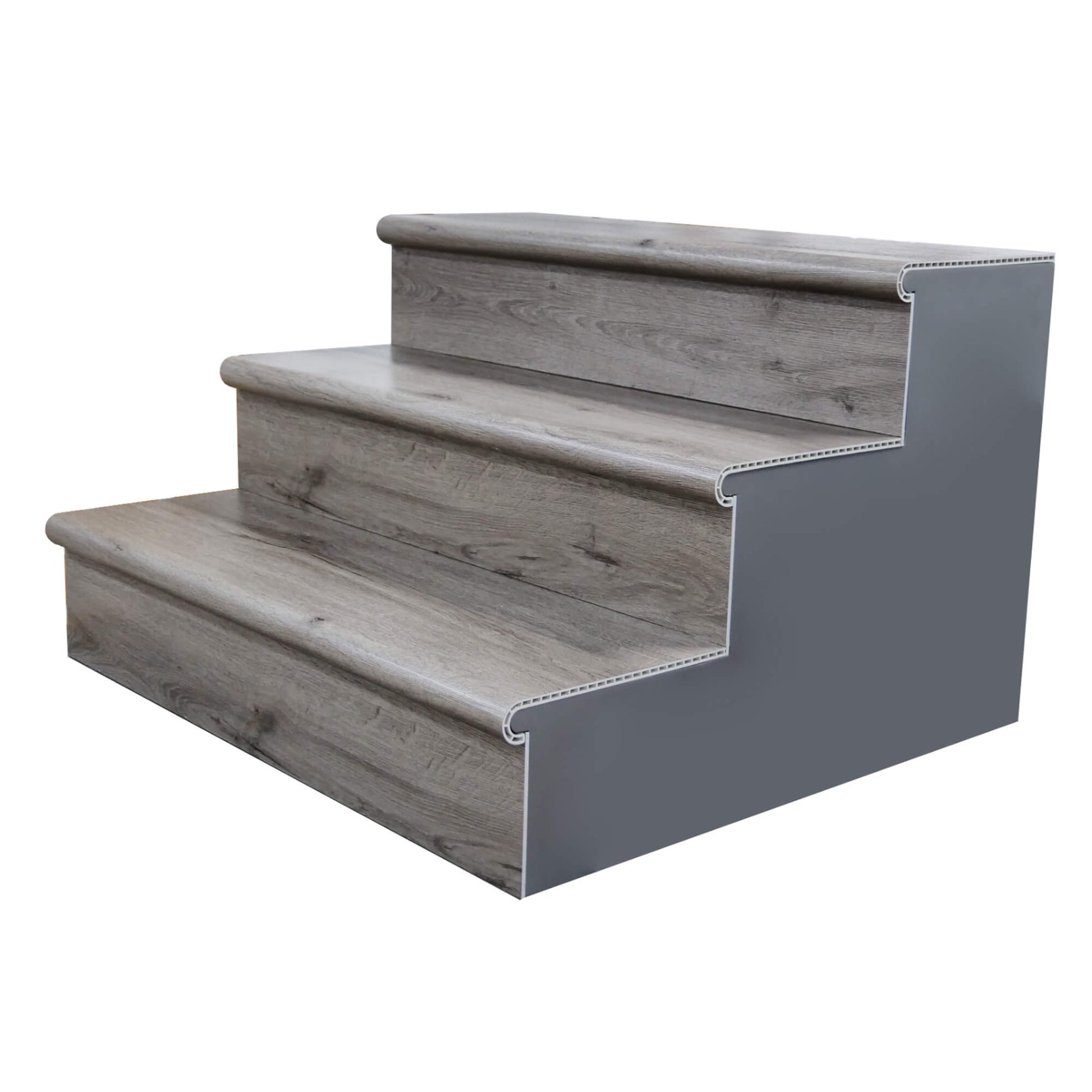 Grey Vinyl Stairclad System on a white background