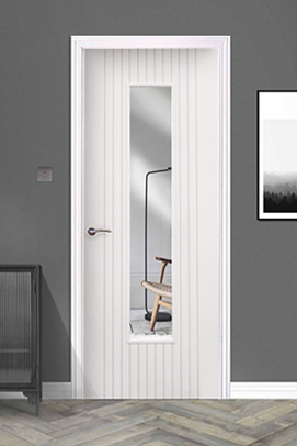 Ottawa 1-Lite White Laminate Door Pre-Glazed (35mm)