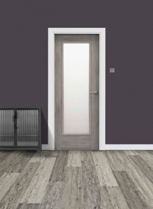 Shaker 1-Lite Unglazed Lava Grey