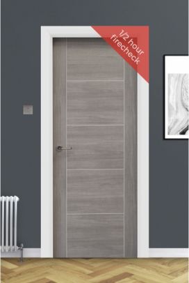 Vancouver Lava Grey Laminate Door 1/2Hr FC